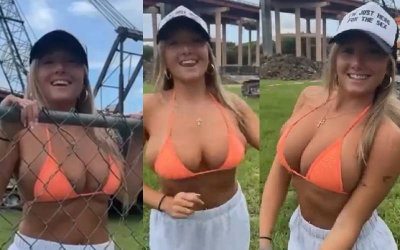 Gianna White / Giannawhitex Bouncing Boobs Nipple Slip