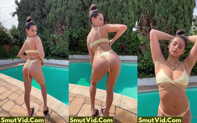 Sam Frank Ass Tease in Mini Bikini Onlyfans Video