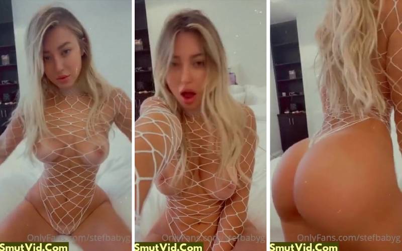 Stefanie Knight Fishnet Lingerie Titties Tease