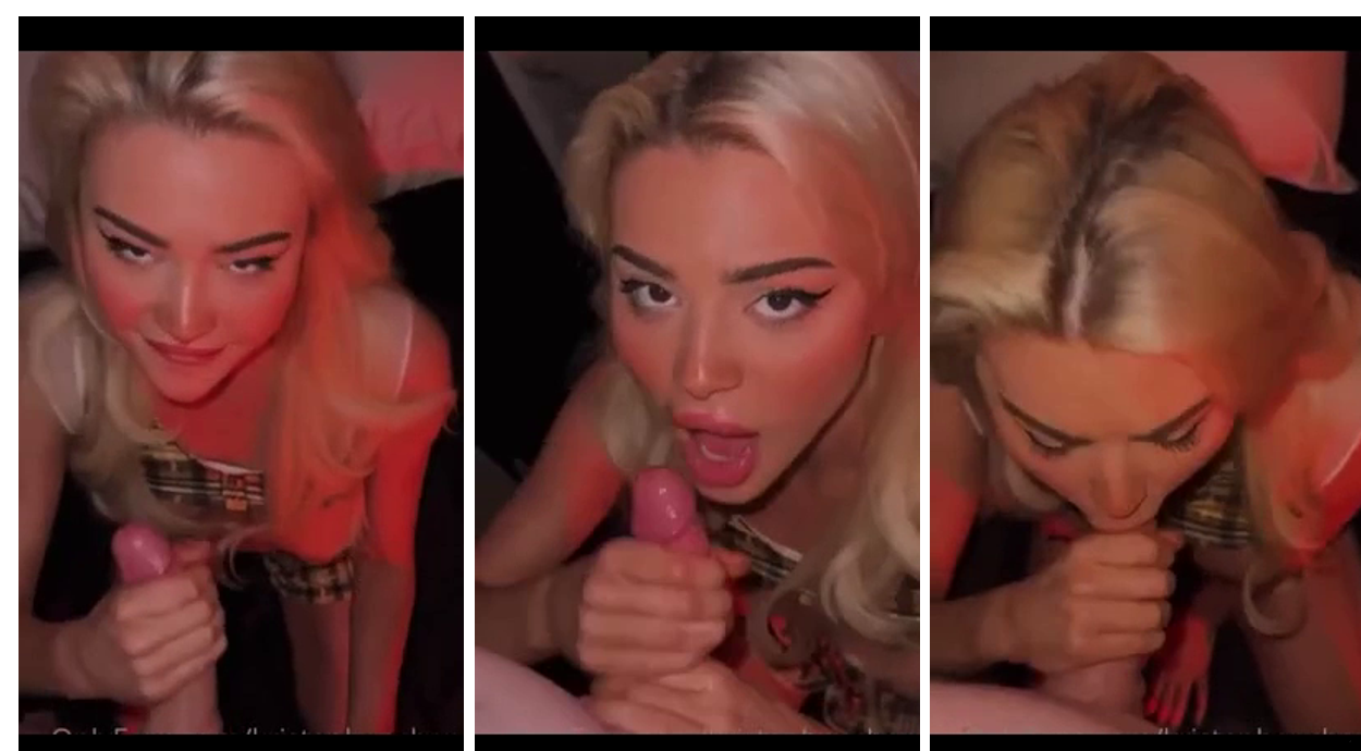 Kristen Hancher Blowjob + Facial