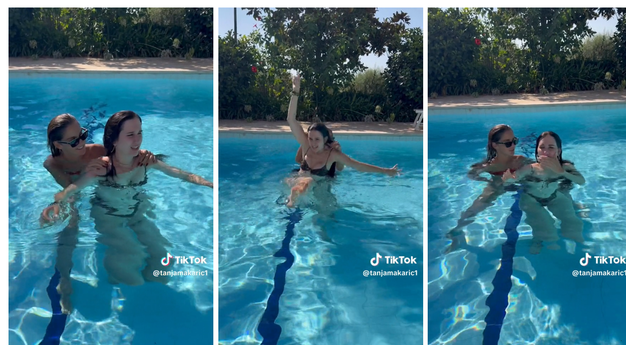 Tanja Makaric Lesbian In Pool Video Full